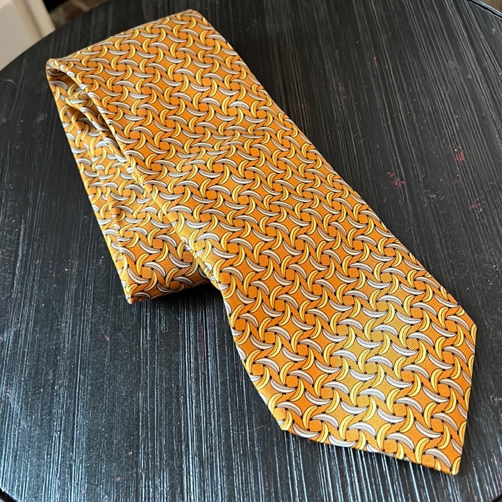 Burberry banana 100% silk tie